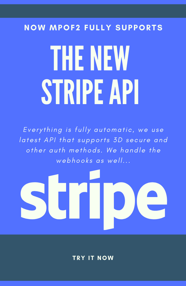 Multi Product Order Form Stripe is Supported